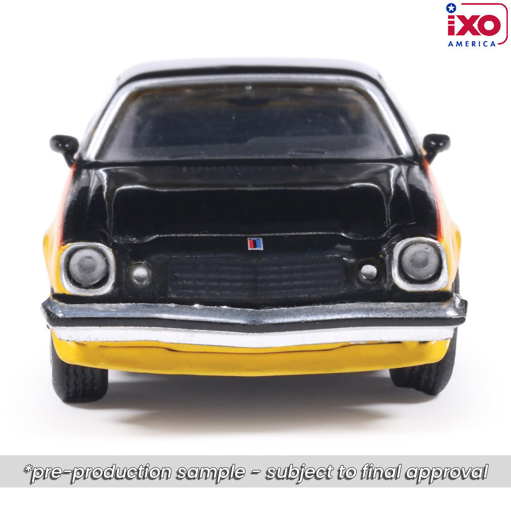 (PRE-0RDER 2025) 1976 Chevrolet Camaro Rally Sport - Bright Yellow and Black (1:64)
