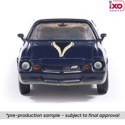 (PRE-0RDER 2026) 1981 Chevrolet Camaro Z28 - (Dark Blue Metallic/Gold Stripe)