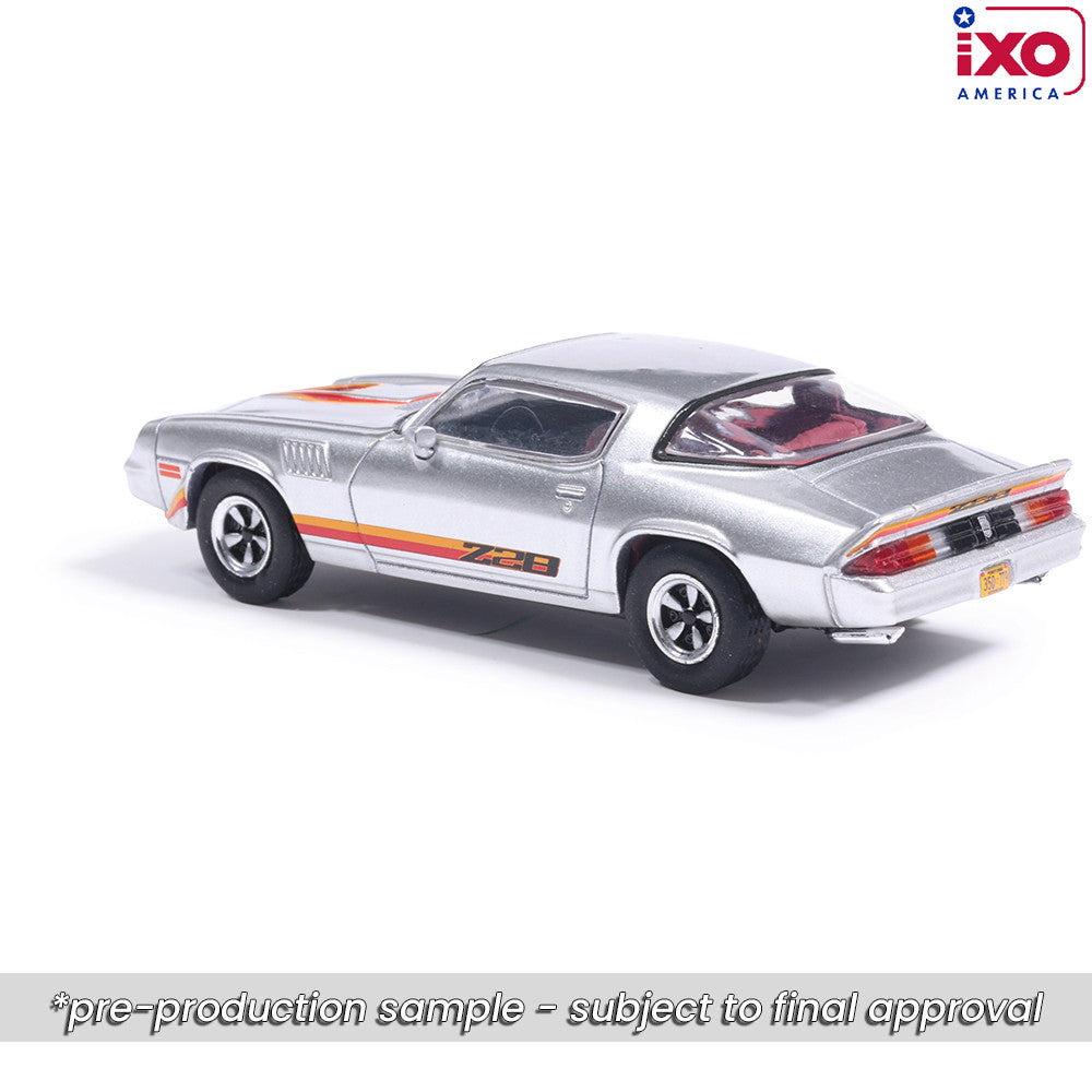 (PRE-0RDER 2026) 1979 Chevrolet Camaro Z28 - (Silver/Orange Stripes)