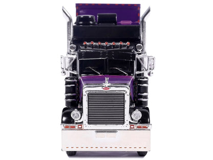 IXO America 1:64 Peterbilt 379 Night Moves avec remorque Dry Goods – J1 Diecast Exclusive – IAPR1026
