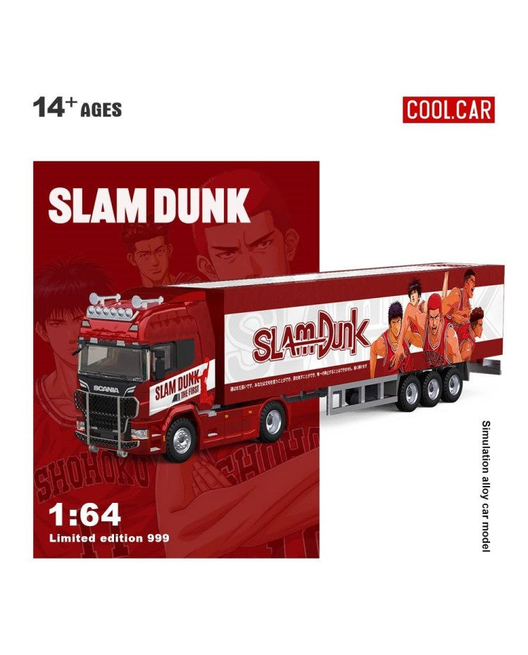 CoolCar 1/64 - Scania Container Truck-SLAM DUNK CC644026