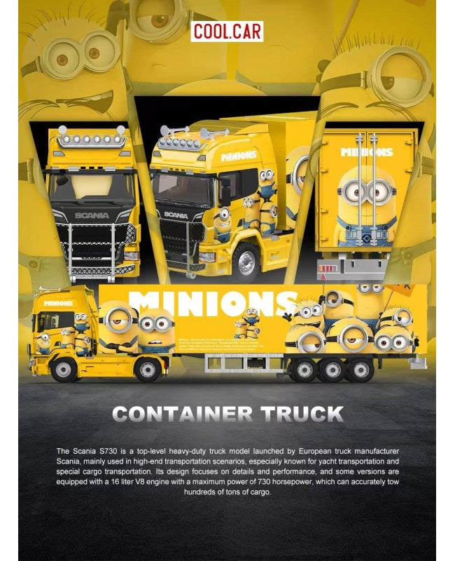 CoolCar 1/64 - Scania Container Truck- MINION CC644028