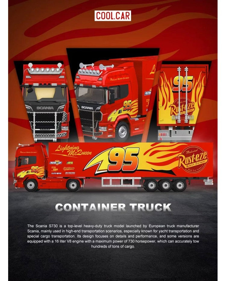 CoolCar 1/64 - Scania Container Truck Lightning McQueen CC644029
