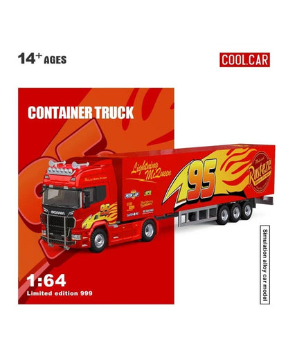 CoolCar 1/64 - Scania Container Truck Lightning McQueen CC644029
