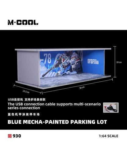 Blue Mecha Lighted Assembly Scene 1:64 – M·COOL MC914930