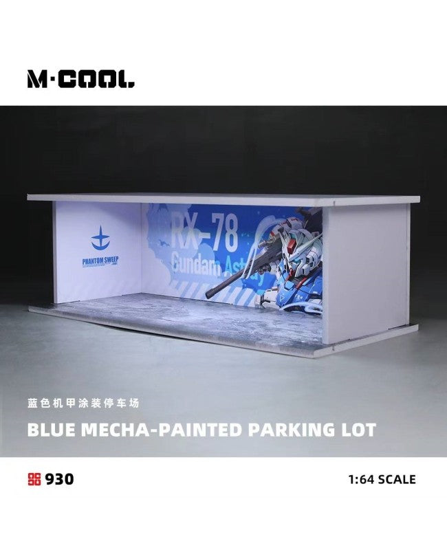 Blue Mecha Lighted Assembly Scene 1:64 – M·COOL MC914930