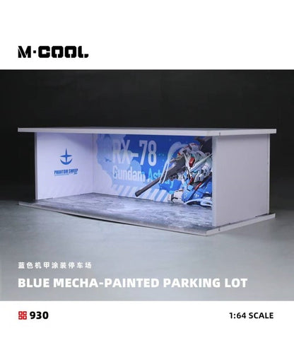 Blue Mecha Lighted Assembly Scene 1:64 – M·COOL MC914930