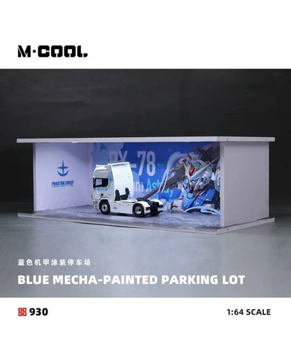 Blue Mecha Lighted Assembly Scene 1:64 – M·COOL MC914930