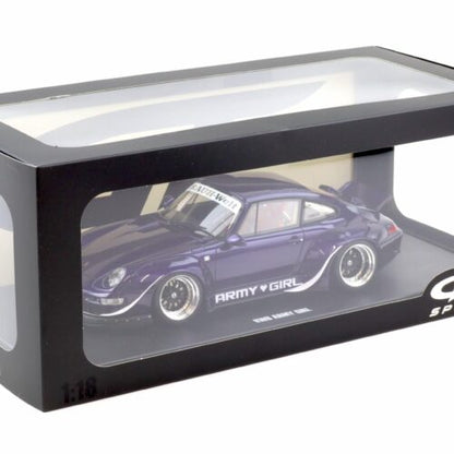 GT Spirit 1:18 2015 Porsche 911 (993) RWB “Army Girl” – Purple – GT562