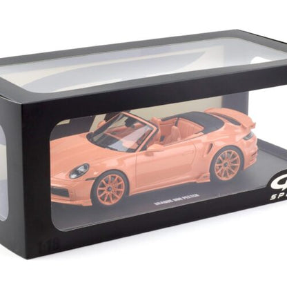GT Spirit 1:18 Porsche 911 (992) Turbo S Cabriolet BRABUS 900 “Peetch” 2024 – Rose – GT564