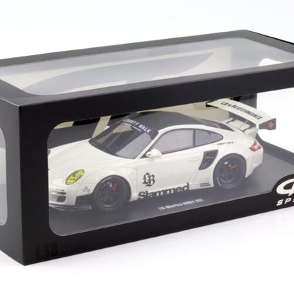 GT Spirit 1:18 Porsche 911 (997) Turbo LB-Works Liberty Walk – Blanc – GT958