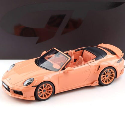GT Spirit 1:18 Porsche 911 (992) Turbo S Cabriolet BRABUS 900 “Peetch” 2024 – Rose – GT564