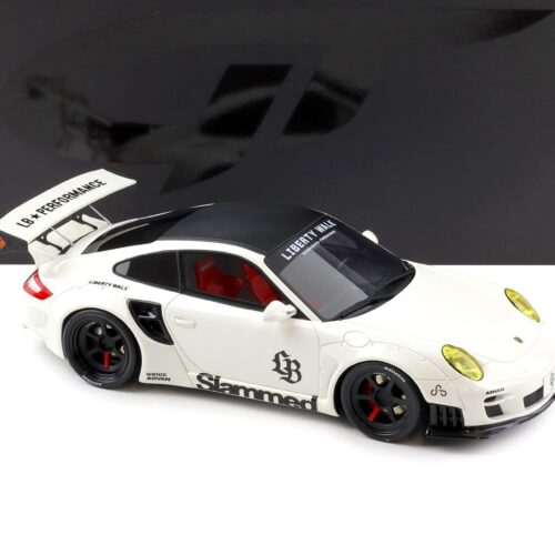 GT Spirit 1:18 Porsche 911 (997) Turbo LB-Works Liberty Walk – Blanc – GT958