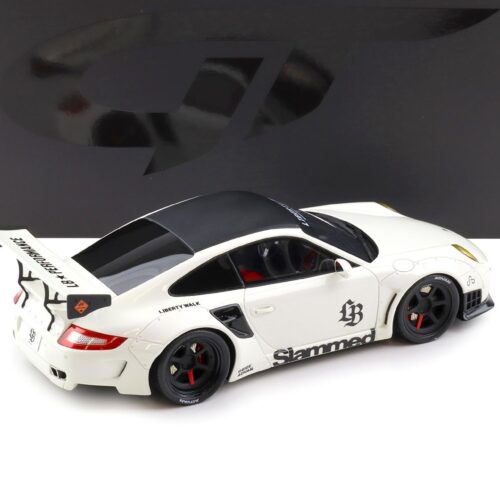 GT Spirit 1:18 Porsche 911 (997) Turbo LB-Works Liberty Walk – Blanc – GT958