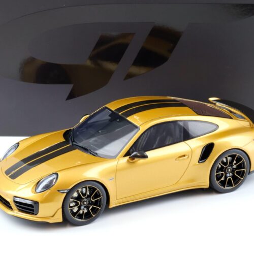 GT Spirit 1:18 Porsche 911 (991.2) Turbo S Exclusive Coupé 2018 – Or métallisé – GT444