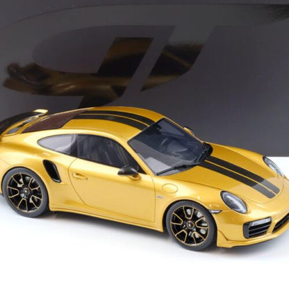 GT Spirit 1:18 Porsche 911 (991.2) Turbo S Exclusive Coupé 2018 – Or métallisé – GT444