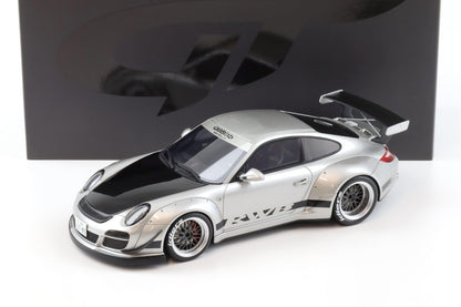 GT SPIRIT-Porsche 911 997 RWB ABU Rough World Arctic silver 2024