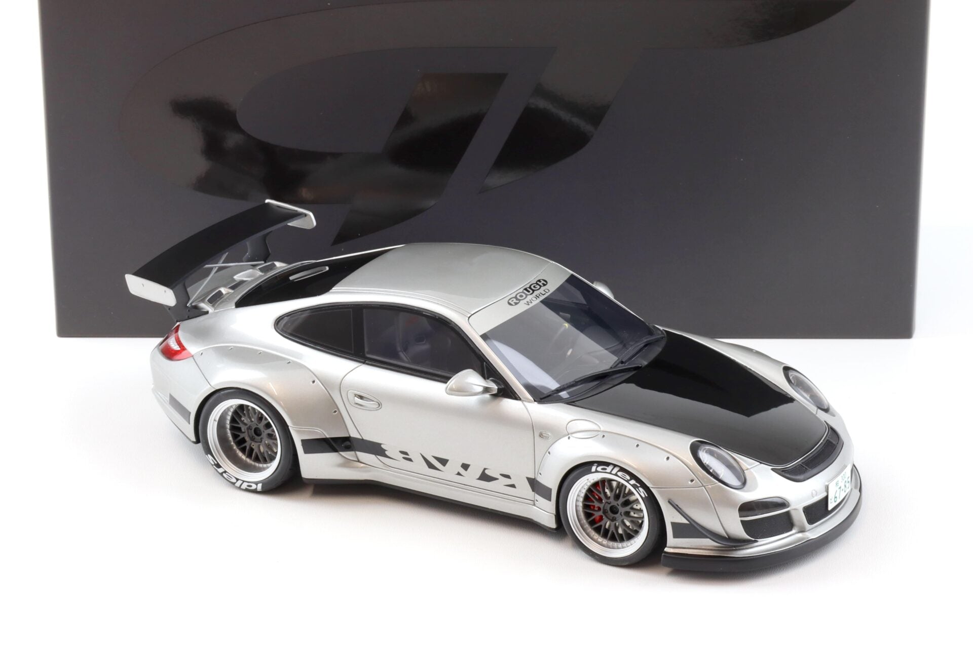 GT SPIRIT-Porsche 911 997 RWB ABU Rough World Arctic silver 2024