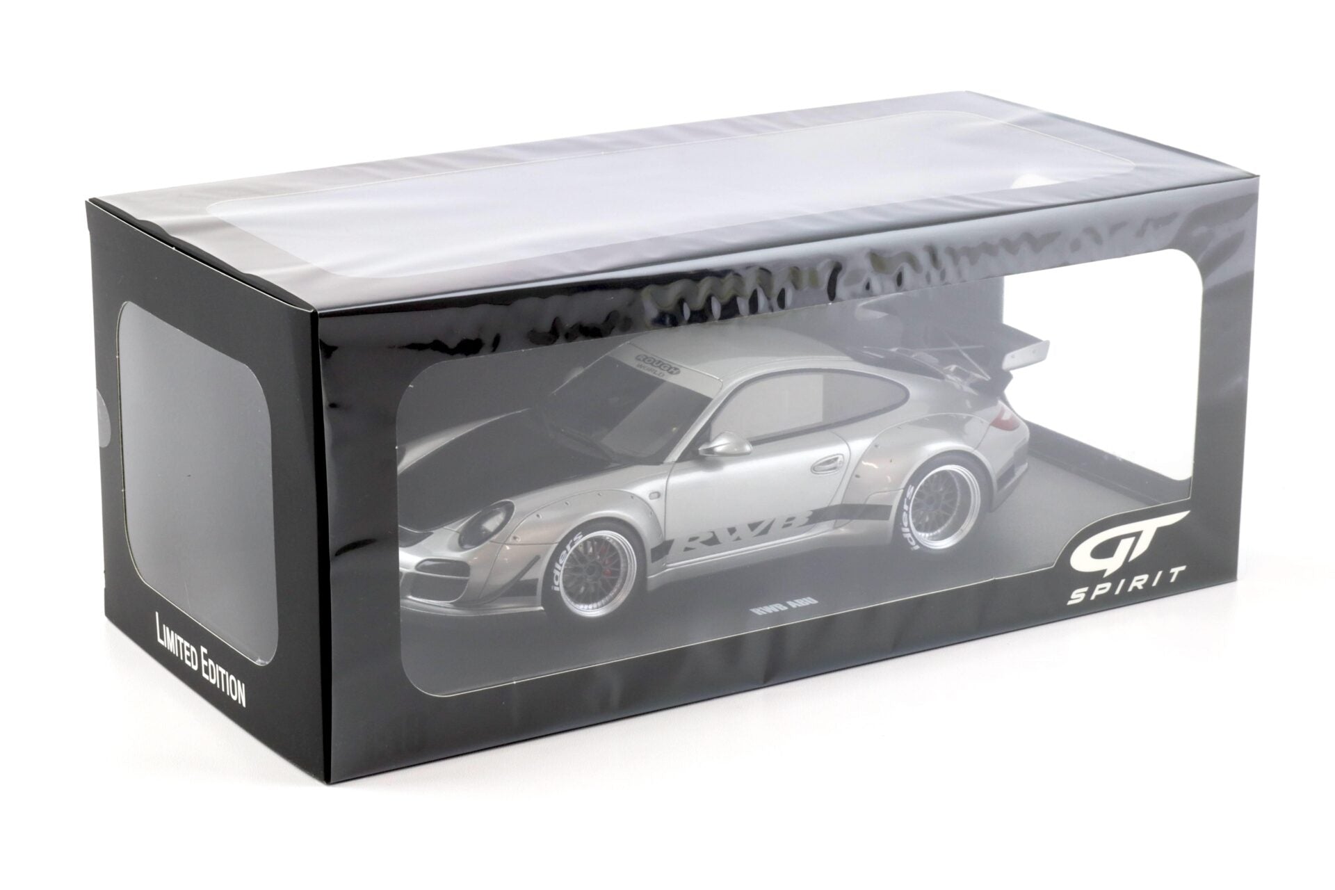 GT SPIRIT-Porsche 911 997 RWB ABU Rough World Arctic silver 2024