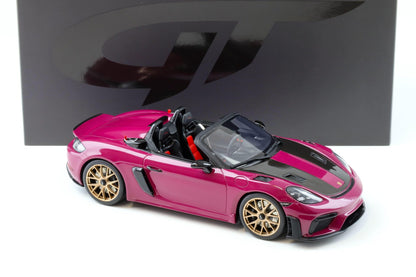 GT SPIRIT-Porsche 718 Spyder RS Weissach Package 2023 Ruby Star