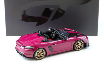 GT SPIRIT-Porsche 718 Spyder RS Weissach Package 2023 Ruby Star