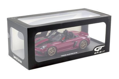 GT SPIRIT-Porsche 718 Spyder RS Weissach Package 2023 Ruby Star