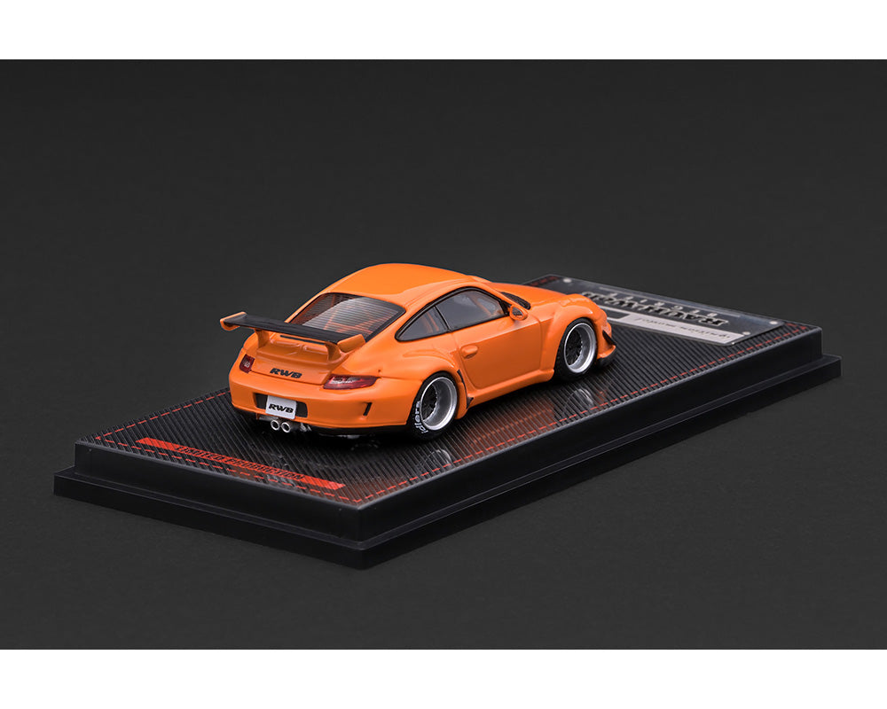 (PRE-ORDER 2026/2027) Ignition Model 1:64 Porsche 911 (997) GT3 RWB Rauh-Welt Begriff – Orange – Limited Edition – IG4100