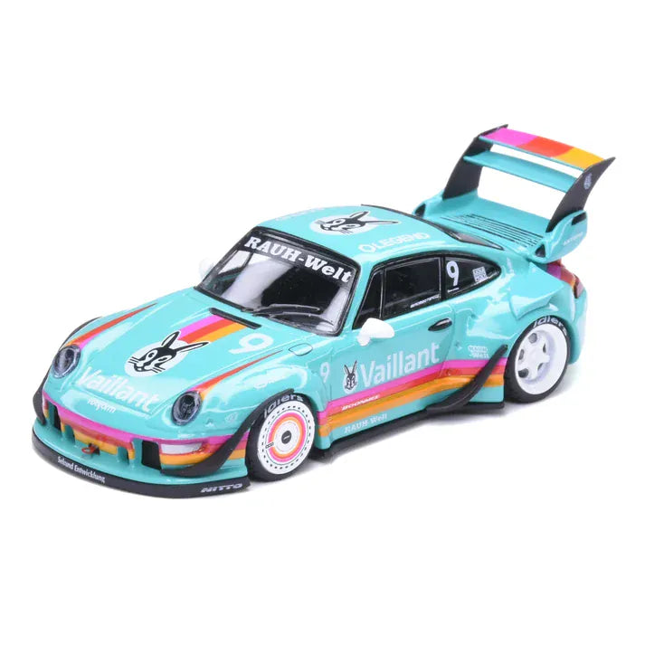 Ignition Model 1:64 RWB Porsche 993 Vaillant – Vert – CDX Exclusive – Boîte Acrylique IG4142