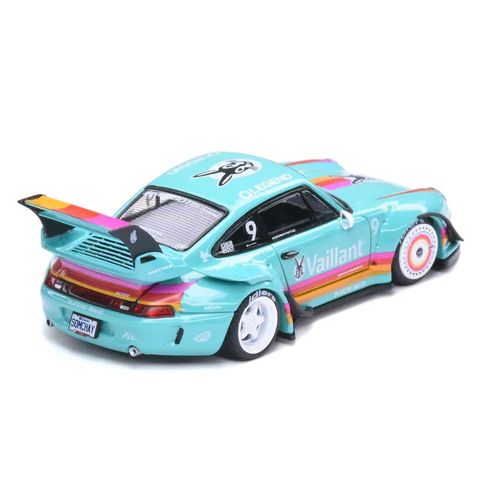 Ignition Model 1:64 RWB Porsche 993 Vaillant – Vert – CDX Exclusive – Boîte Acrylique IG4142