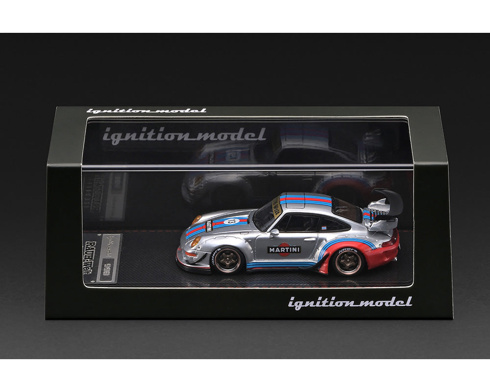 (PRE-ORDER 2026/2027) Ignition Model 1:64 Porsche 911 (993) RWB MARTINI – Argent – Édition limitée – IG4213