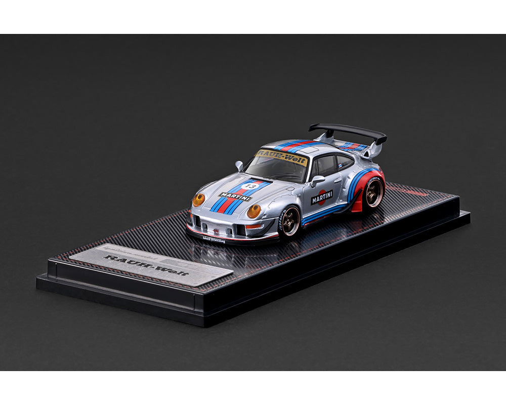 (PRE-ORDER 2026/2027) Ignition Model 1:64 Porsche 911 (993) RWB MARTINI – Argent – Édition limitée – IG4213