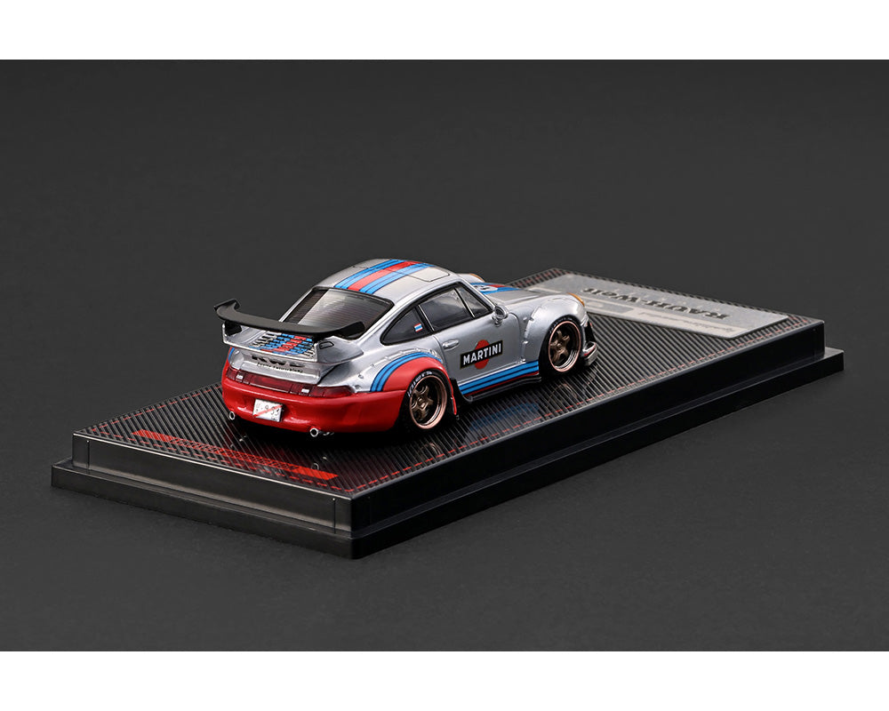 (PRE-ORDER 2026/2027) Ignition Model 1:64 Porsche 911 (993) RWB MARTINI – Argent – Édition limitée – IG4213