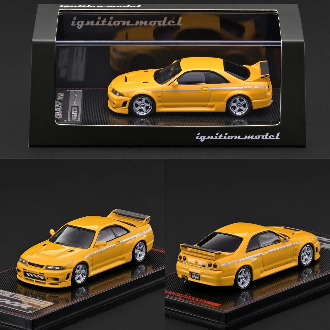 (PRE-ORDER 2026/2027) Ignition Model 1:64 Nissan NISMO 400R (BCNR33) – Yellow – Limited Edition – IG4272