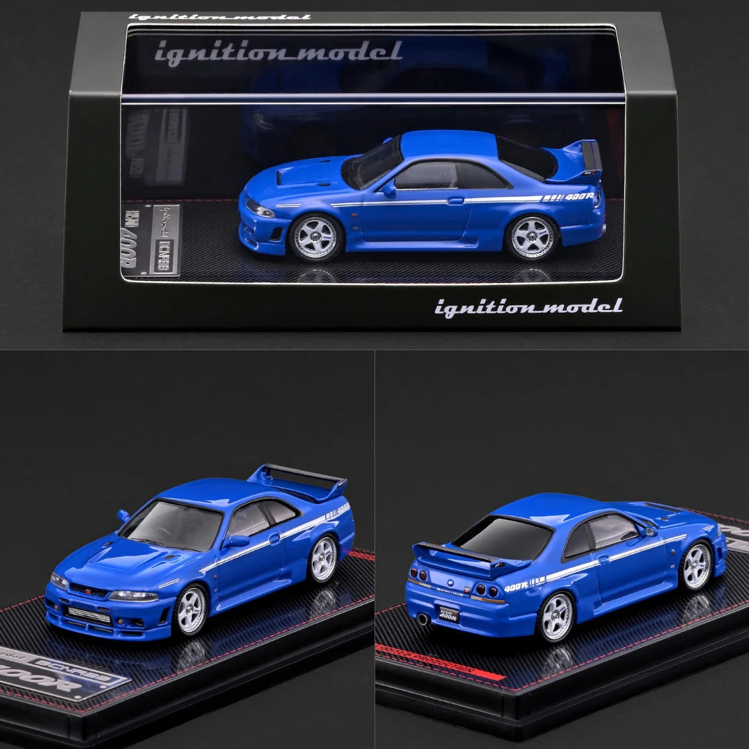 (PRE-ORDER 2026/2027) Ignition Model 1:64 Nissan NISMO 400R (BCNR33) – Blue – Limited Edition – IG4273