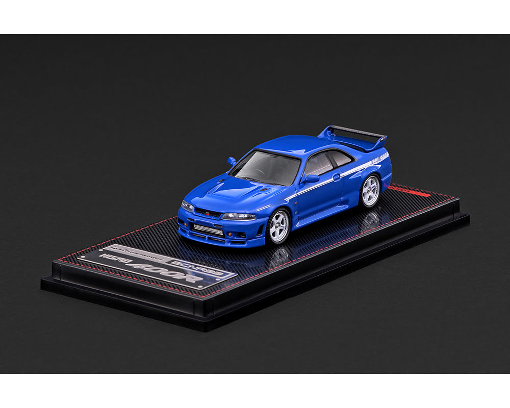 (PRE-ORDER 2026/2027) Ignition Model 1:64 Nissan NISMO 400R (BCNR33) – Bleu – Édition limitée – IG4273