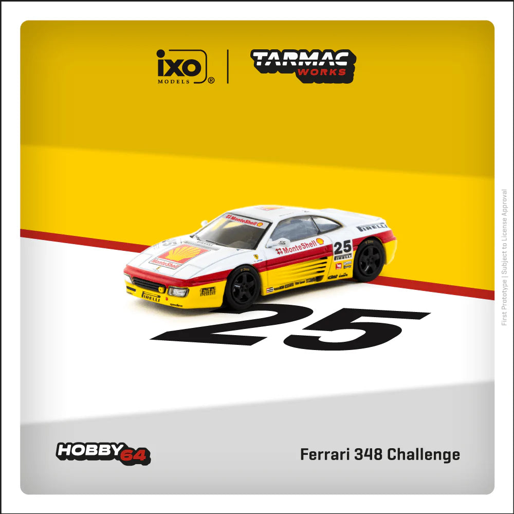 Tarmac Works 1:64-Ferrari 348 Challenge Italian GT 1994 Oscar Larrauri