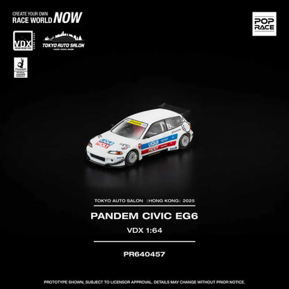 POPRACE 1/64-Pandem Civic EG6 RHD 5-TASHK PR640457