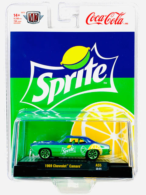 CHASE CARS-Sprite-1969 Chevrolet Camaro (M2 Machines Coca-Cola Release A55)