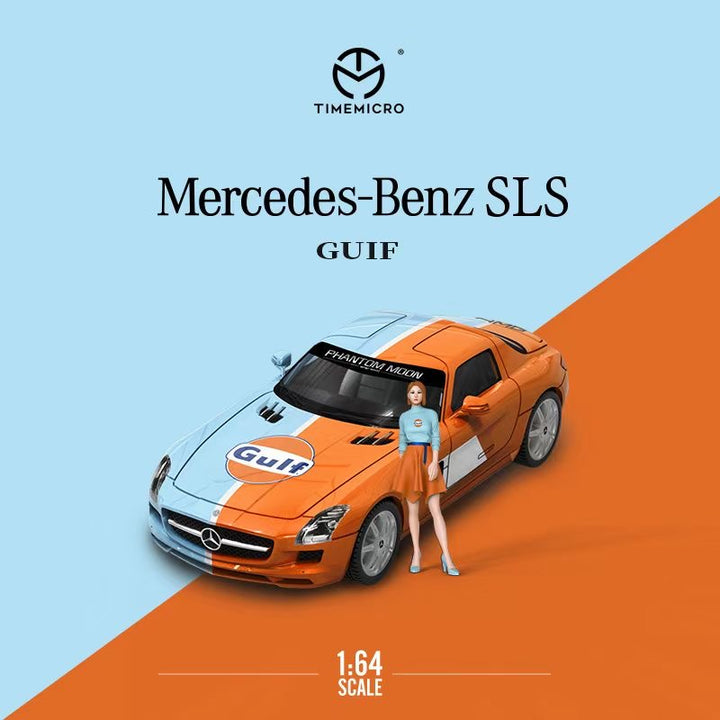 TimeMicro-Mercedes-Benz SLS Gulf with figurine