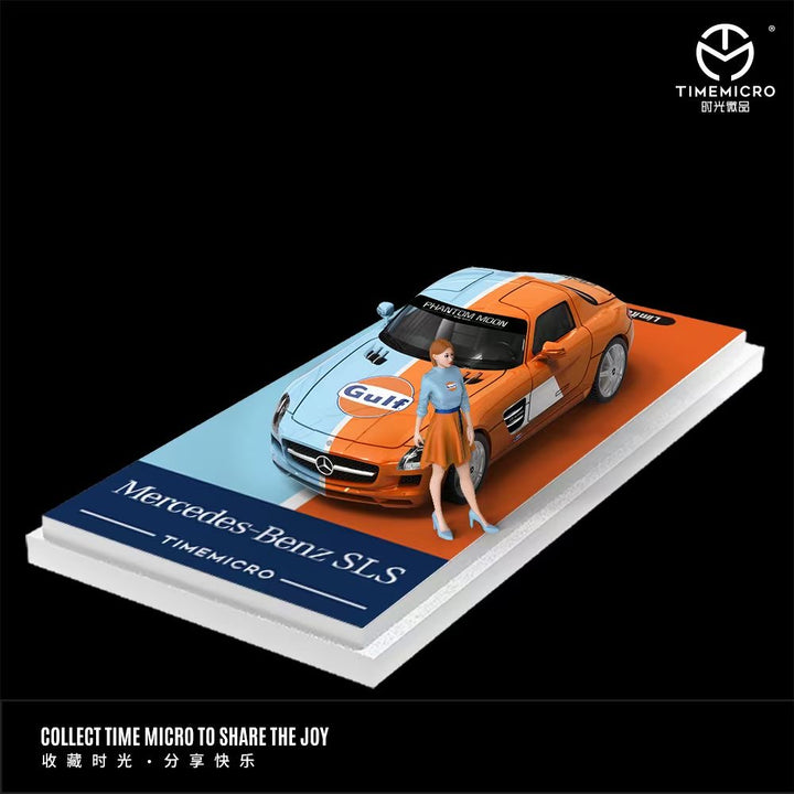 TimeMicro-Mercedes-Benz SLS Gulf with figurine