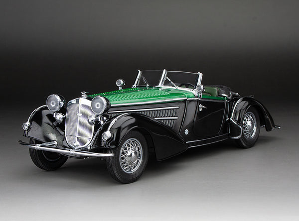 SS2409 - HORCH 855 SPECIAL ROADSTER 1939 BLACK/DARK GREEN 1:18 SunStar Auto d'Epoca Modellino - SunStar SS2409 - HORCH 855 SPECIAL ROADSTER 1939 BLACK/DARK GREEN 1:18 SunStar Auto d'Epoca Modellino - SunStar