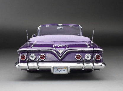 (PURPLE-VIOLET) 1961 Chevrolet Impala Open Convertilbe Lowrider (with movable suspension)