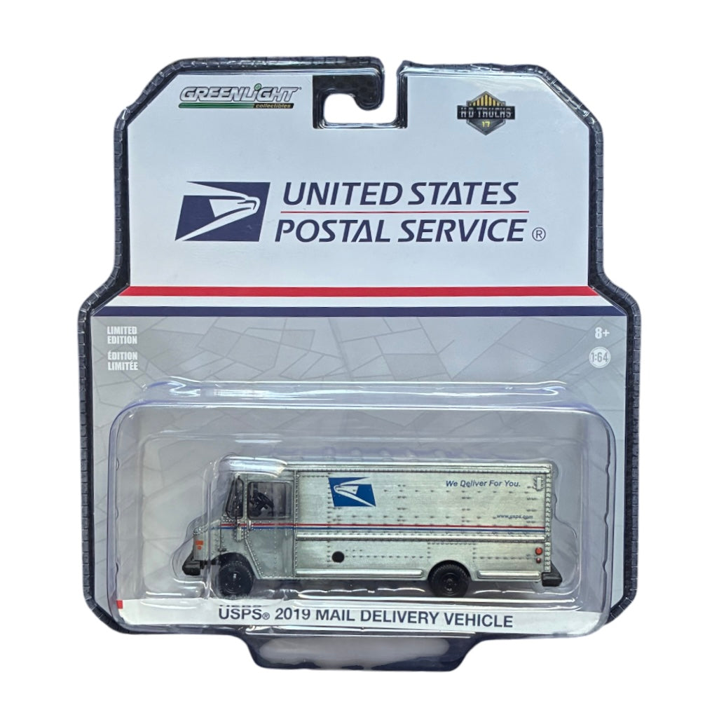 CHASE CAR GreenLight HD Trucks Series 17 2019 Mail Delivery Vehicle – United States Postal Service USPS 1:64 GL33170-B-CHASE