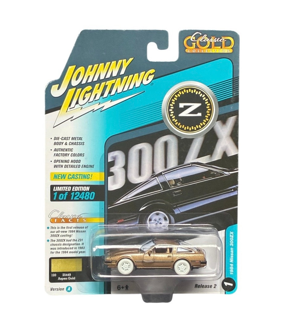 CHASE CAR – 1984 Nissan 300ZX – Classic Gold Release 2 Version A – Johnny Lightning 1:64 – JLCG029-2A-1-CHASE