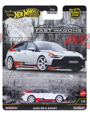 AUDI RS6 AVANT, JBK51, Hot Wheels Premuim, Car Culture, Fast Wagons