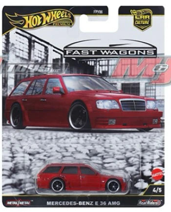 MERCEDES-BENZ AMG E-36 ESTATE, JBK69 , Hot Wheels Premuim, Car Culture, Fast Wagons
