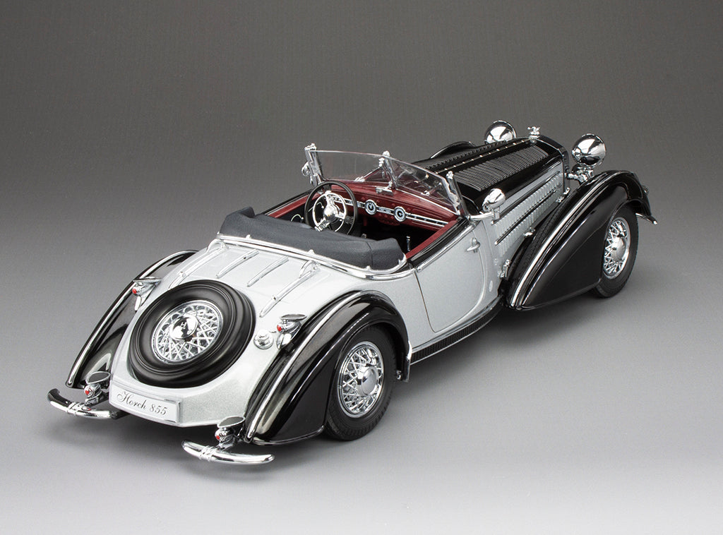 1939 Horch 855 Roadster - Black / Silver