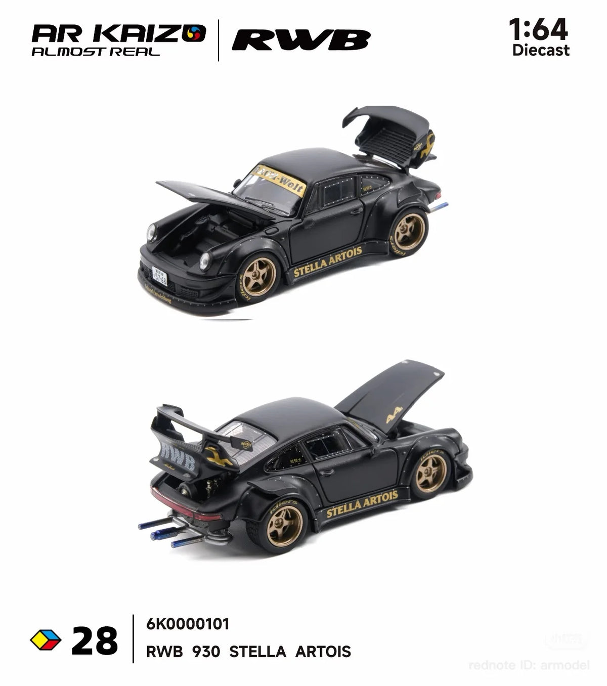 (PRE-ORDER 2027) AR Kaizo RWB 930 Stella Artois 1:64 – 6K0000101