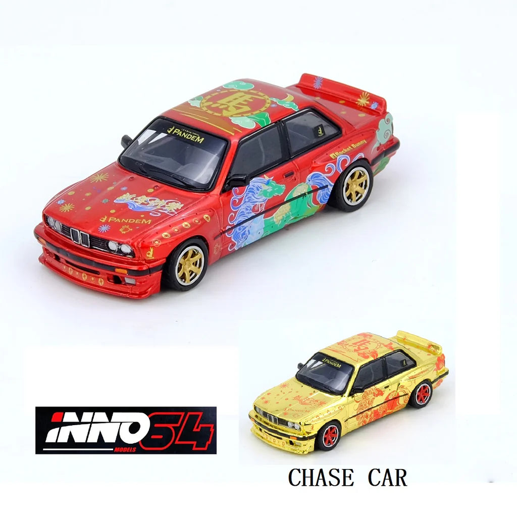 INNO64 1/64 -Pandem Rocket Bunny BMW E30 "The Year Of The Horse" - 2026 Limited Edition - IN64-E30P-CNY26 **Chase Inséré Aléatoirement****