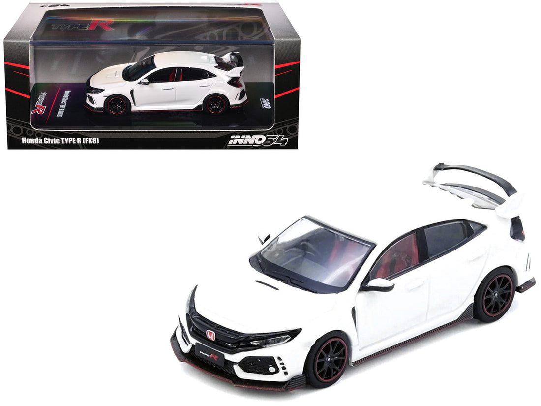INNO64 1/64-HONDA CIVIC TYPR-R (FK8) White IN64-FK8-WHI